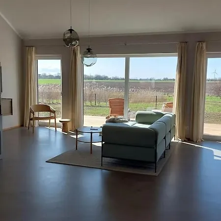 בית נופש Feldkoje - Luxurioeses Design-Ferienhaus Mit Kamin Und Feldrandlage *