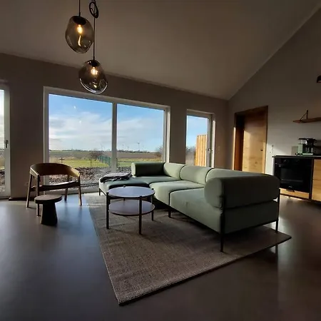 בית נופש Feldkoje - Luxurioeses Design-Ferienhaus Mit Kamin Und Feldrandlage